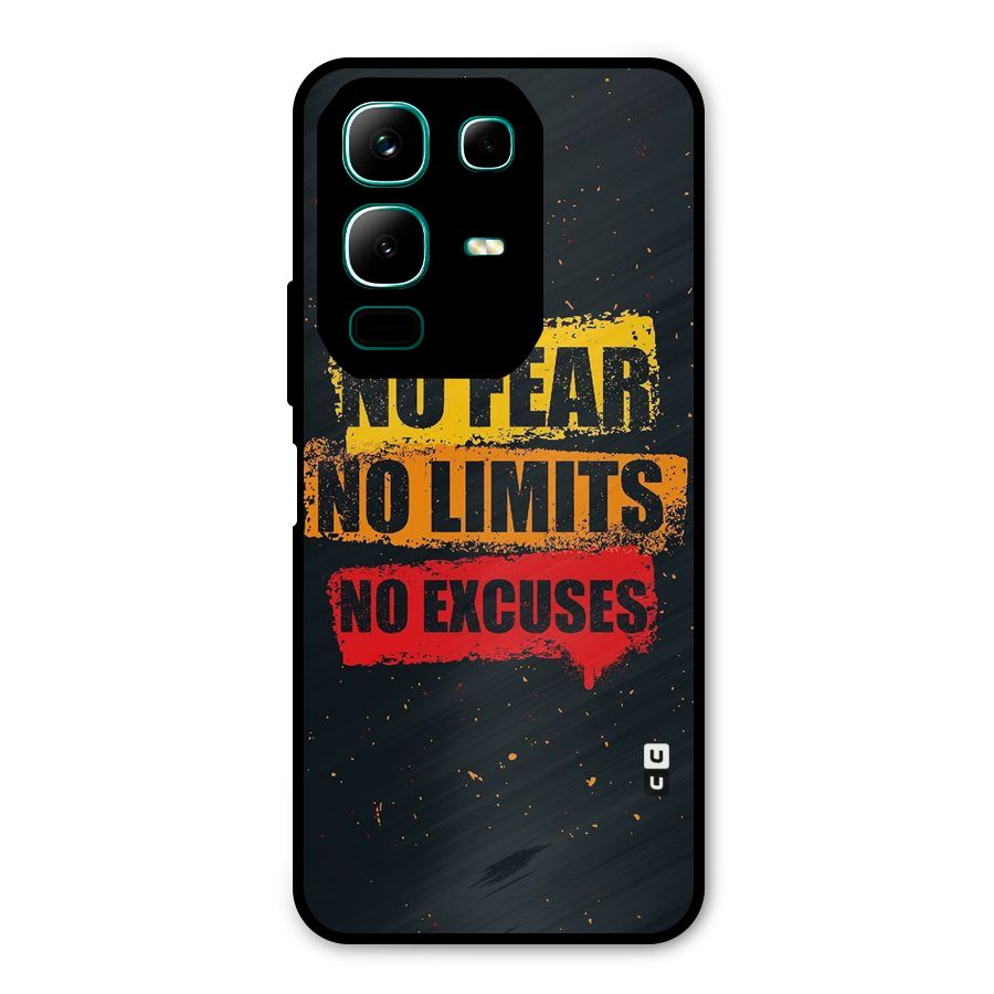 No Fear No Limits Metal Back Case for Infinix Note 50x