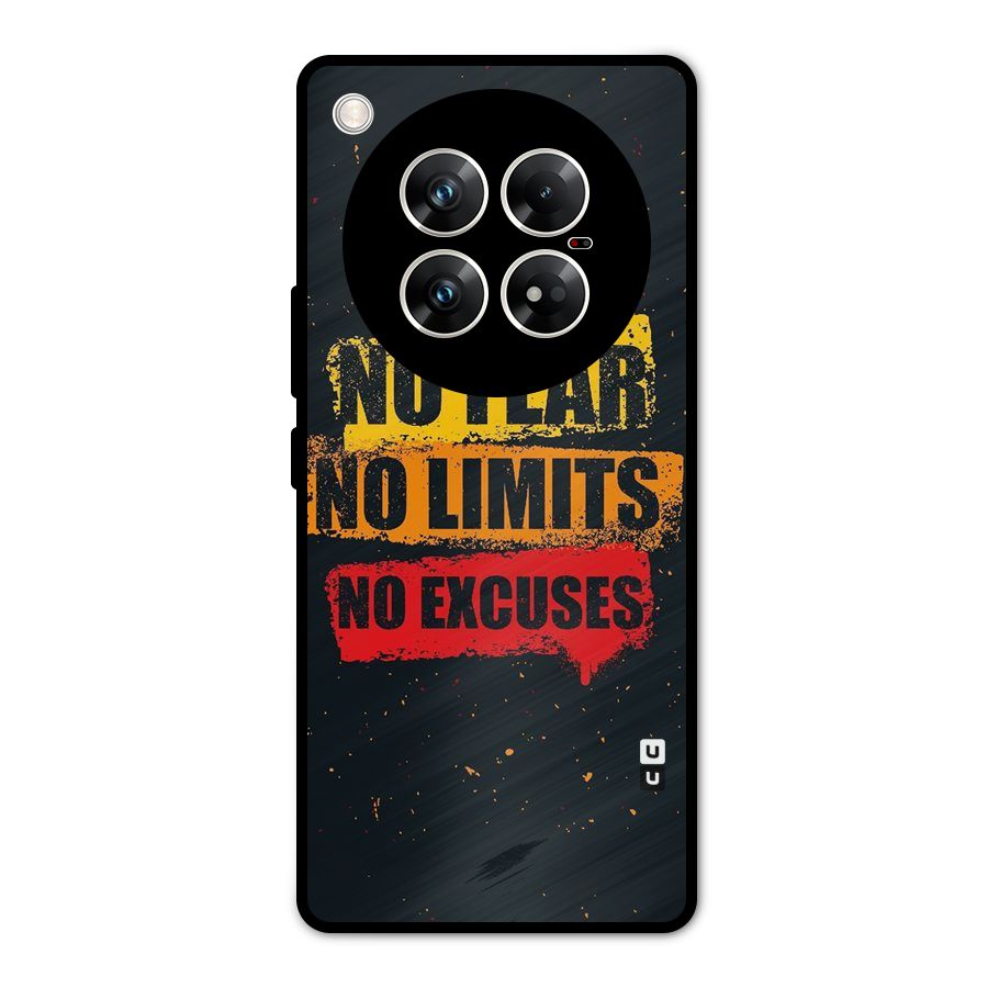No Fear No Limits Metal Back Case for Infinix Zero 40 5G
