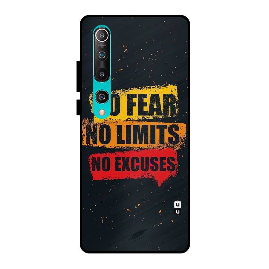 No Fear No Limits Metal Back Case for Mi 10