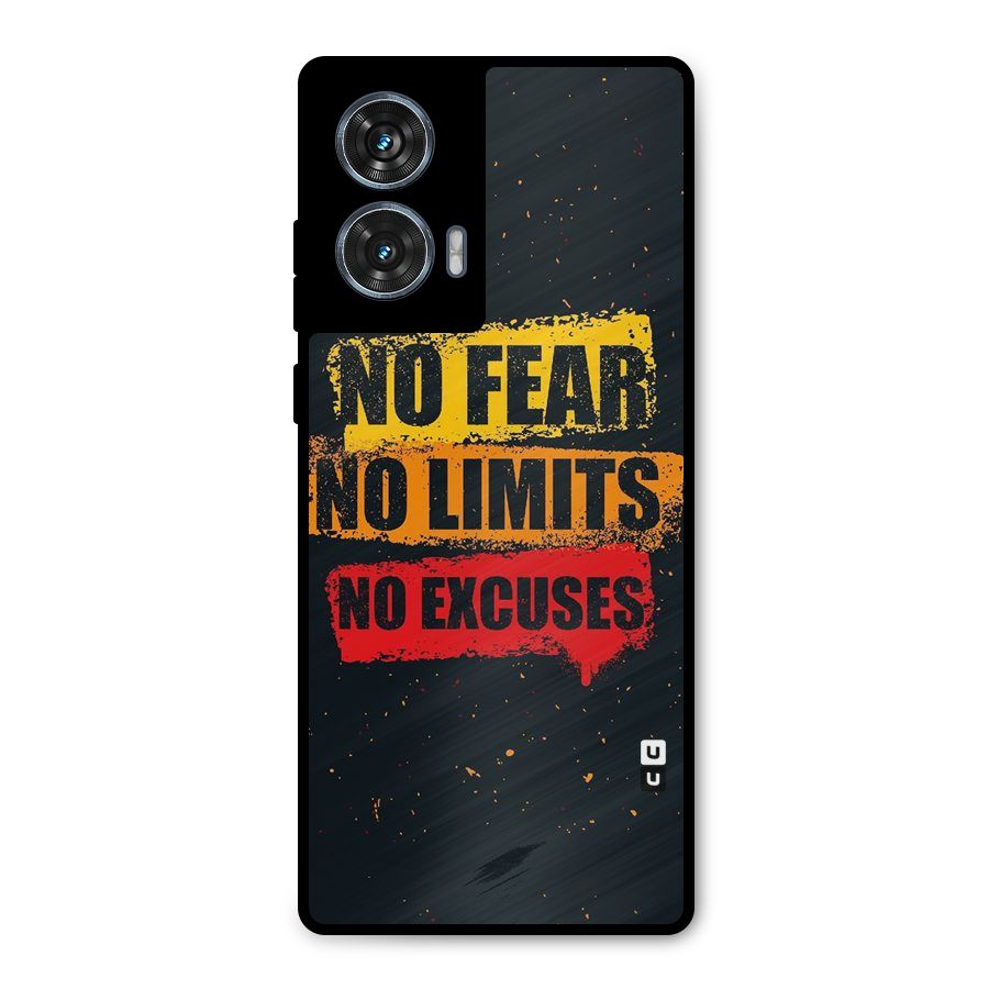 No Fear No Limits Metal Back Case for Motorola Edge 50 Fusion