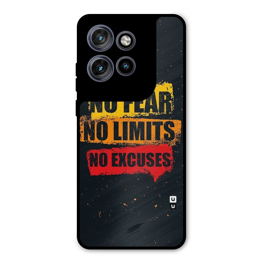 No Fear No Limits Metal Back Case for Motorola Edge 50 Neo