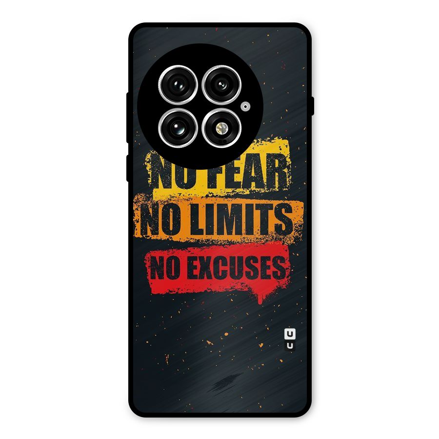 No Fear No Limits Metal Back Case for OnePlus 13