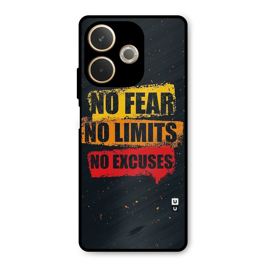 No Fear No Limits Metal Back Case for Oppo A5 Pro