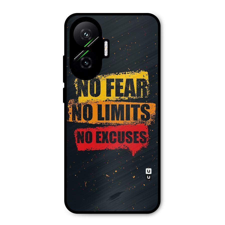 No Fear No Limits Metal Back Case for Poco F7