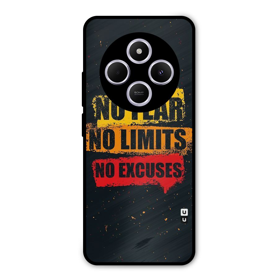No Fear No Limits Metal Back Case for Poco M7