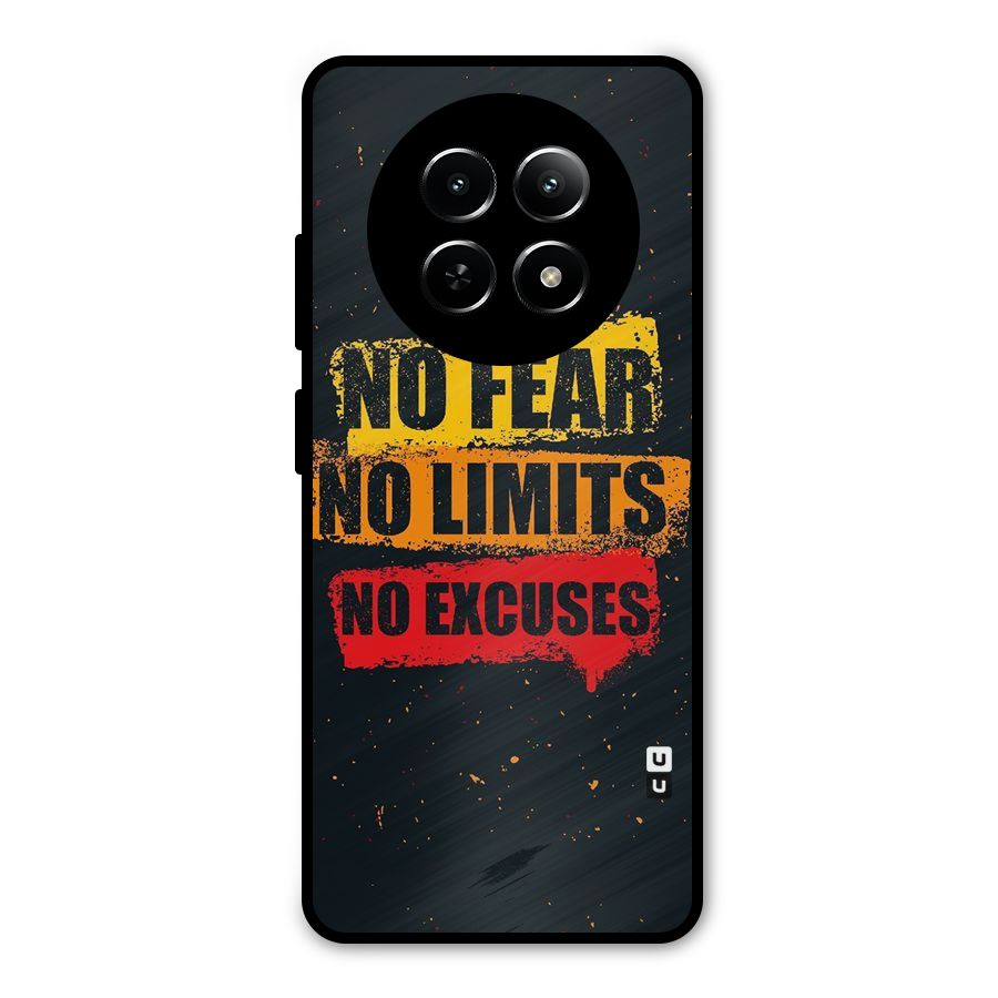 No Fear No Limits Metal Back Case for Realme 12 5G