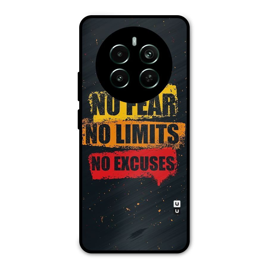 No Fear No Limits Metal Back Case for Realme 12 Pro Plus