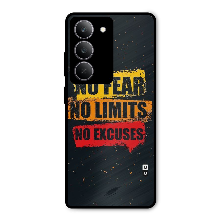 No Fear No Limits Metal Back Case for Realme 14x