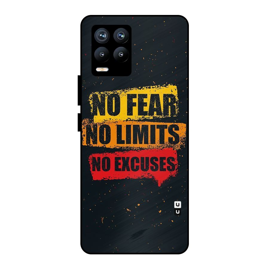 No Fear No Limits Metal Back Case for Realme 8 Pro