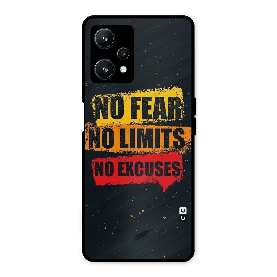 No Fear No Limits Metal Back Case for Realme 9 Pro 5G