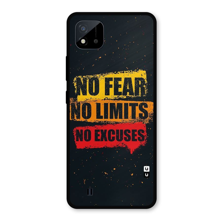 No Fear No Limits Metal Back Case for Realme C11 2021