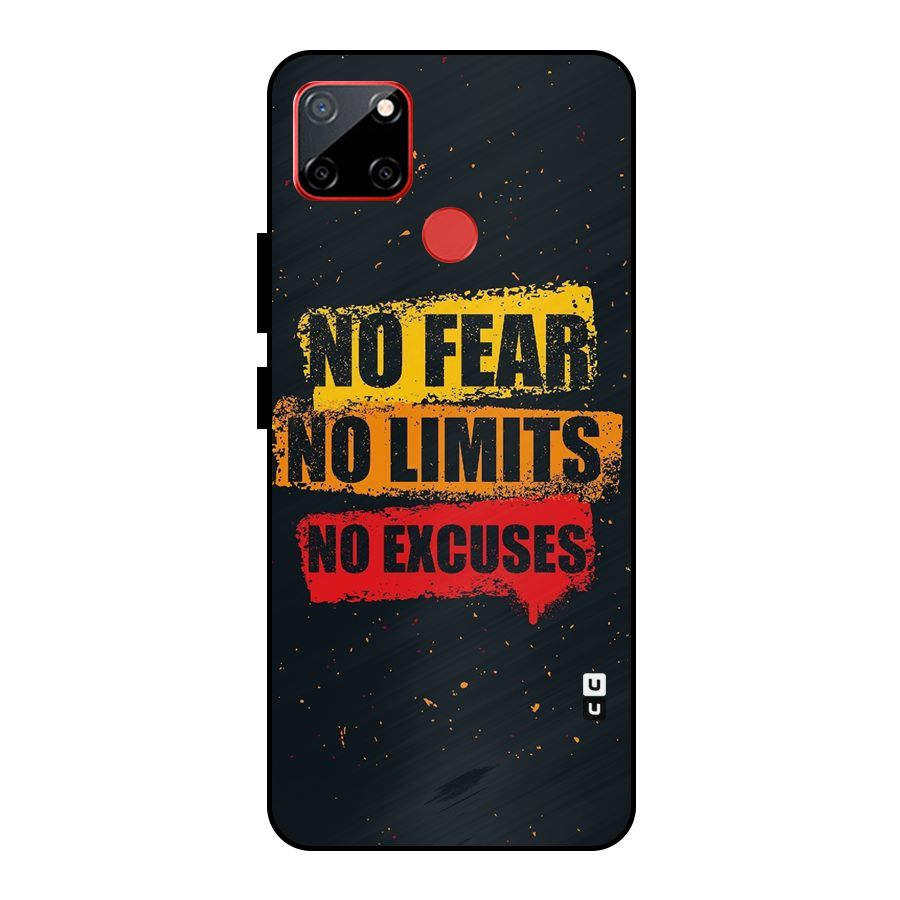 No Fear No Limits Metal Back Case for Realme C12
