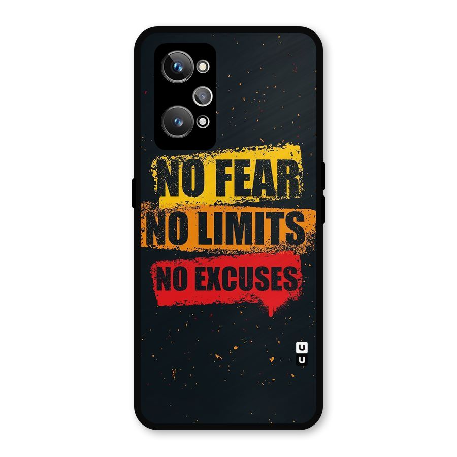 No Fear No Limits Metal Back Case for Realme GT Neo2