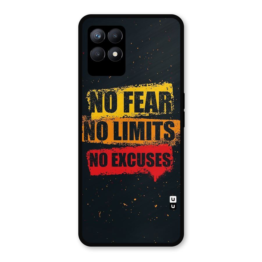 No Fear No Limits Metal Back Case for Realme Narzo 50