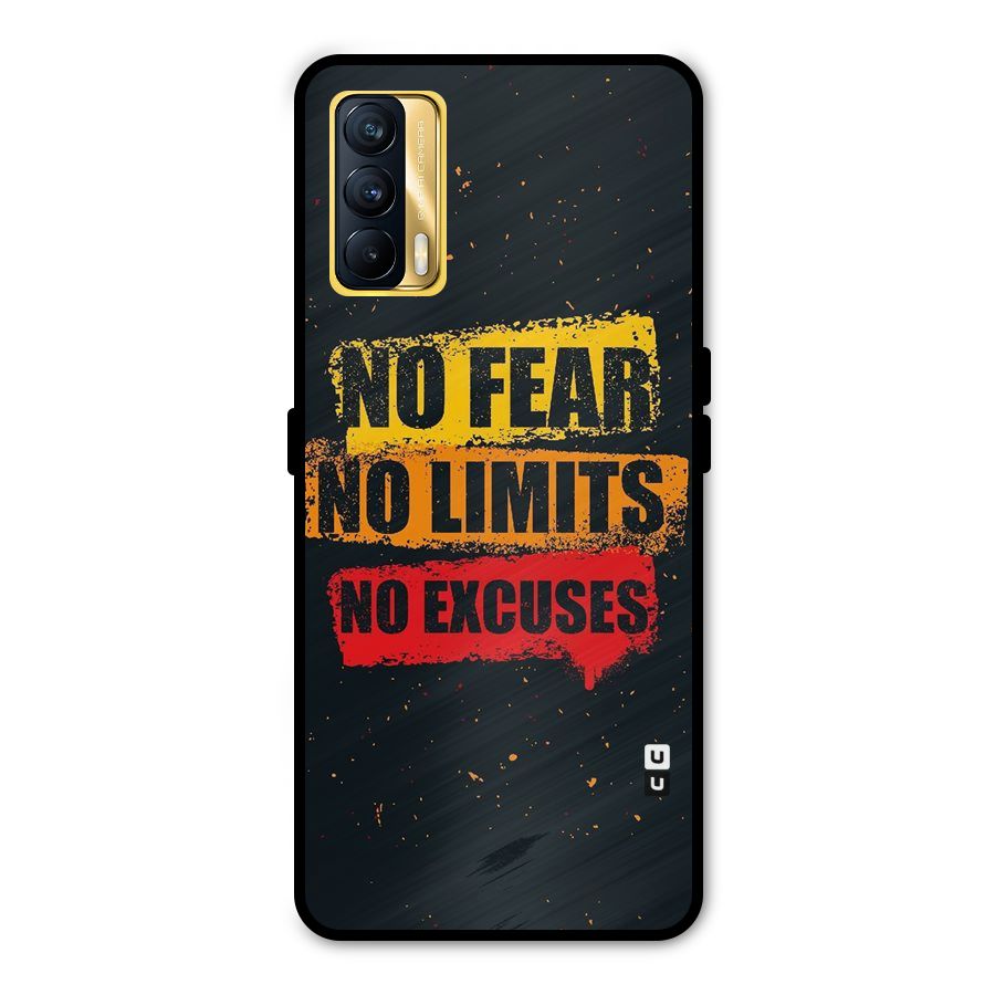 No Fear No Limits Metal Back Case for Realme X7