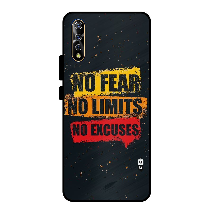 No Fear No Limits Metal Back Case for Vivo S1