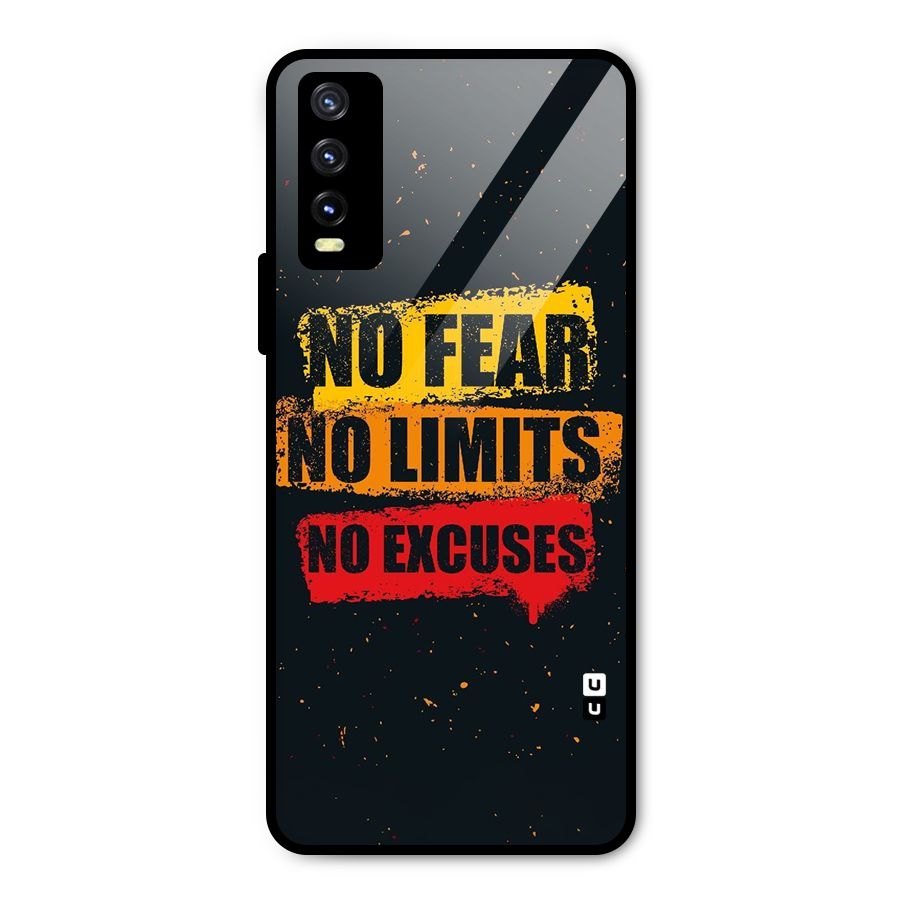 No Fear No Limits Metal Back Case for Vivo Y20t