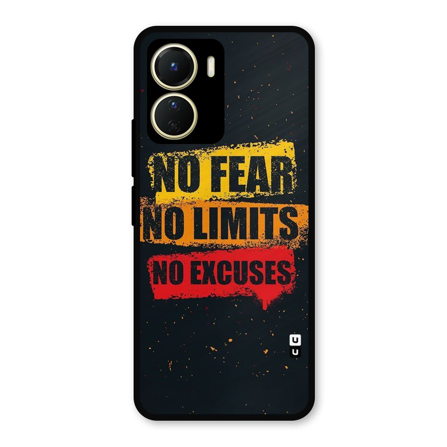 No Fear No Limits Metal Back Case for Vivo Y56