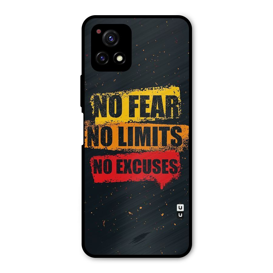 No Fear No Limits Metal Back Case for Vivo Y72 5G