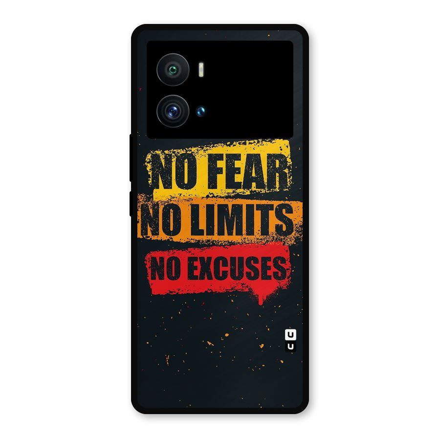 No Fear No Limits Metal Back Case for iQOO 9 Pro