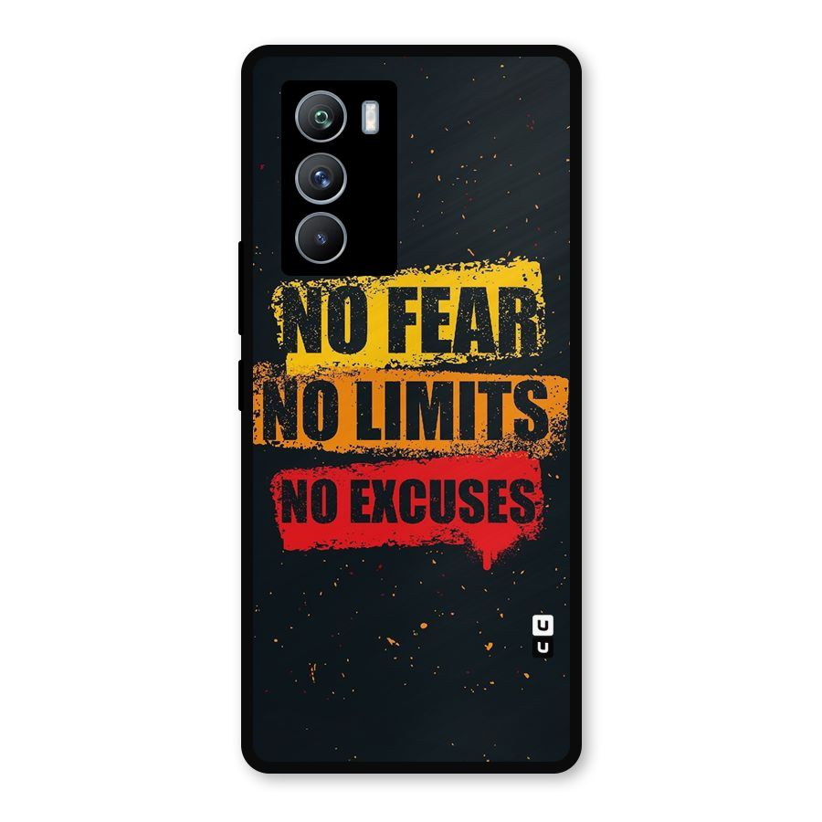 No Fear No Limits Metal Back Case for iQOO 9 SE