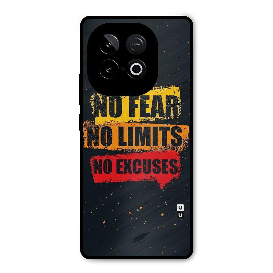 No Fear No Limits Metal Back Case for iQOO Neo 10