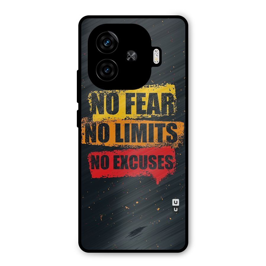 No Fear No Limits Metal Back Case for iQOO Neo 10R