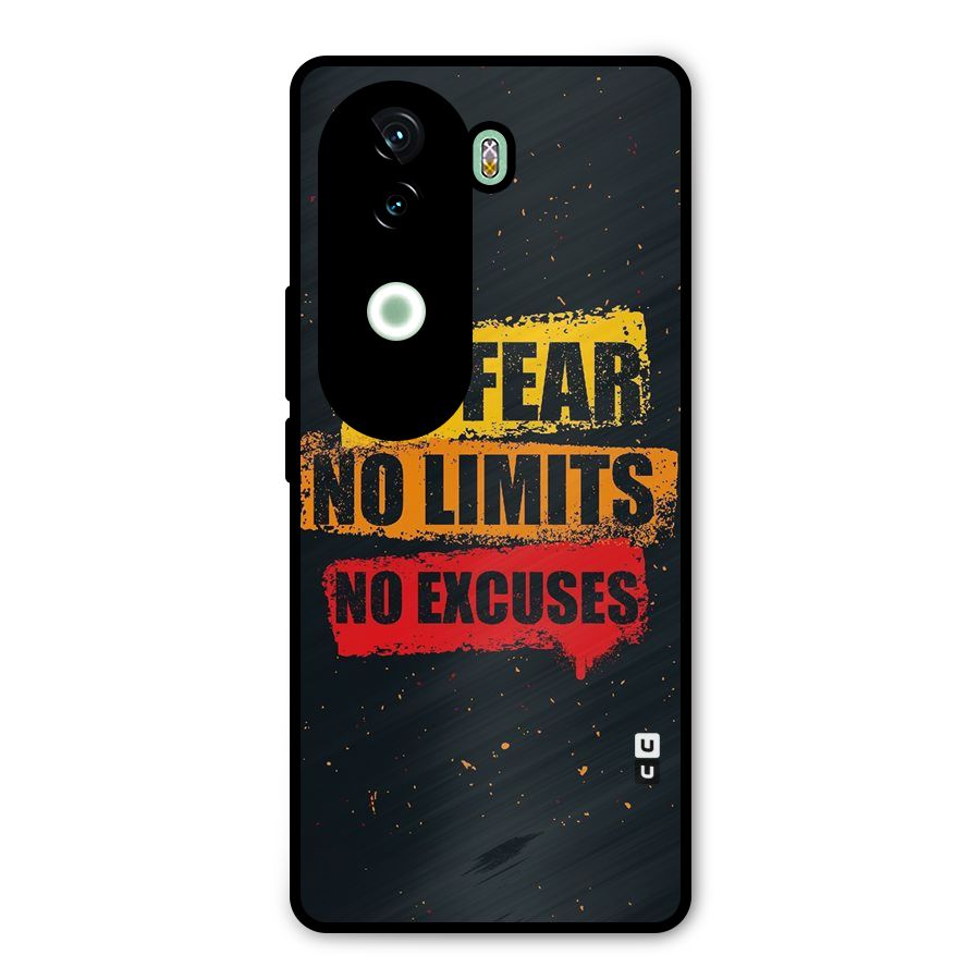 No Fear No Limits Metal Back Case for iQOO Z9s