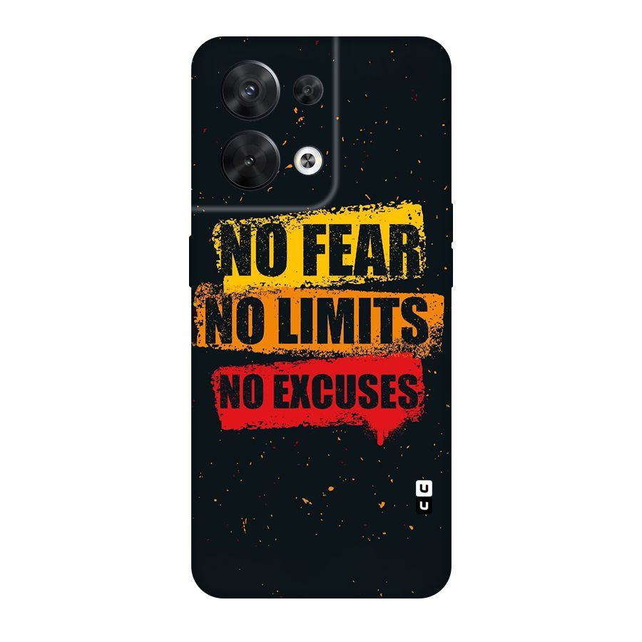 No Fear No Limits Original Polycarbonate Back Case for Oppo Reno8 5G