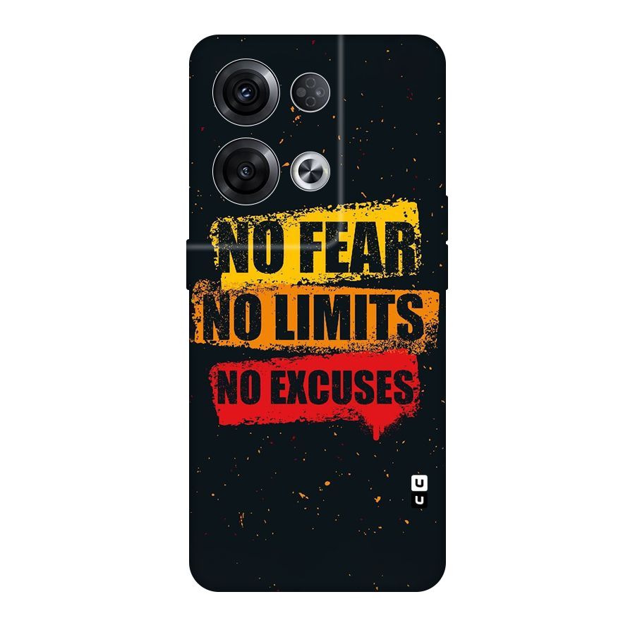 No Fear No Limits Original Polycarbonate Back Case for Oppo Reno8 Pro 5G