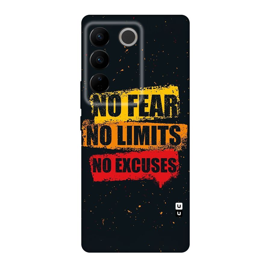 No Fear No Limits Original Polycarbonate Back Case for Vivo V27