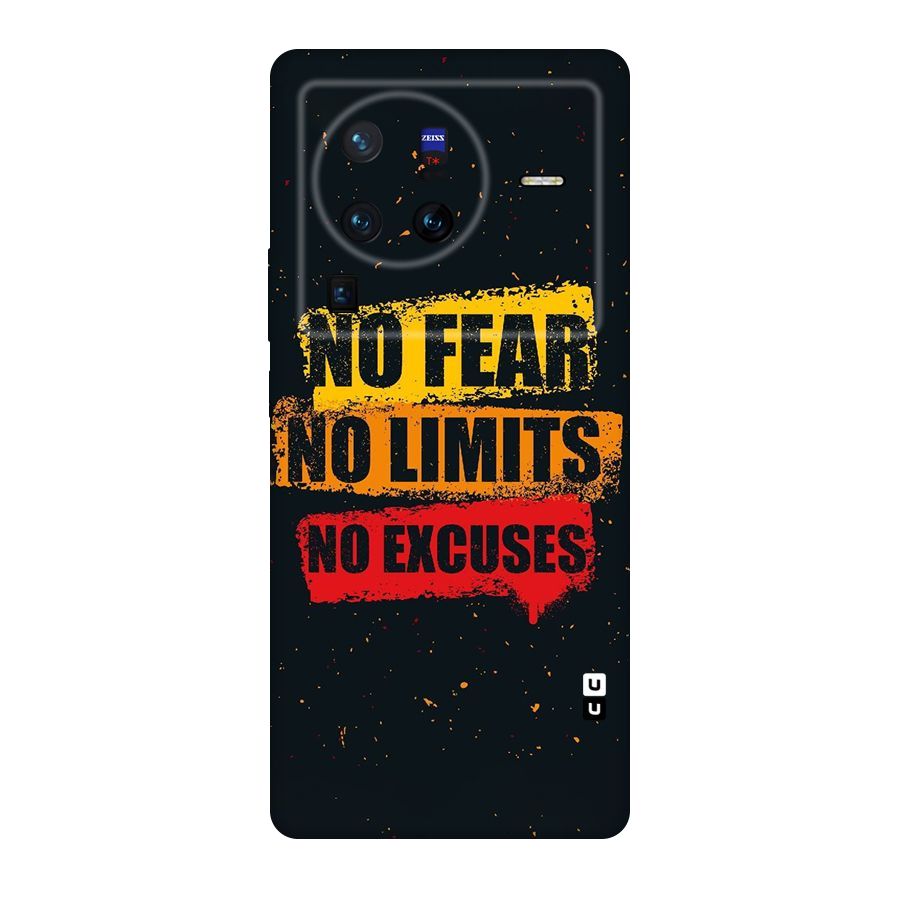 No Fear No Limits Original Polycarbonate Back Case for Vivo X80