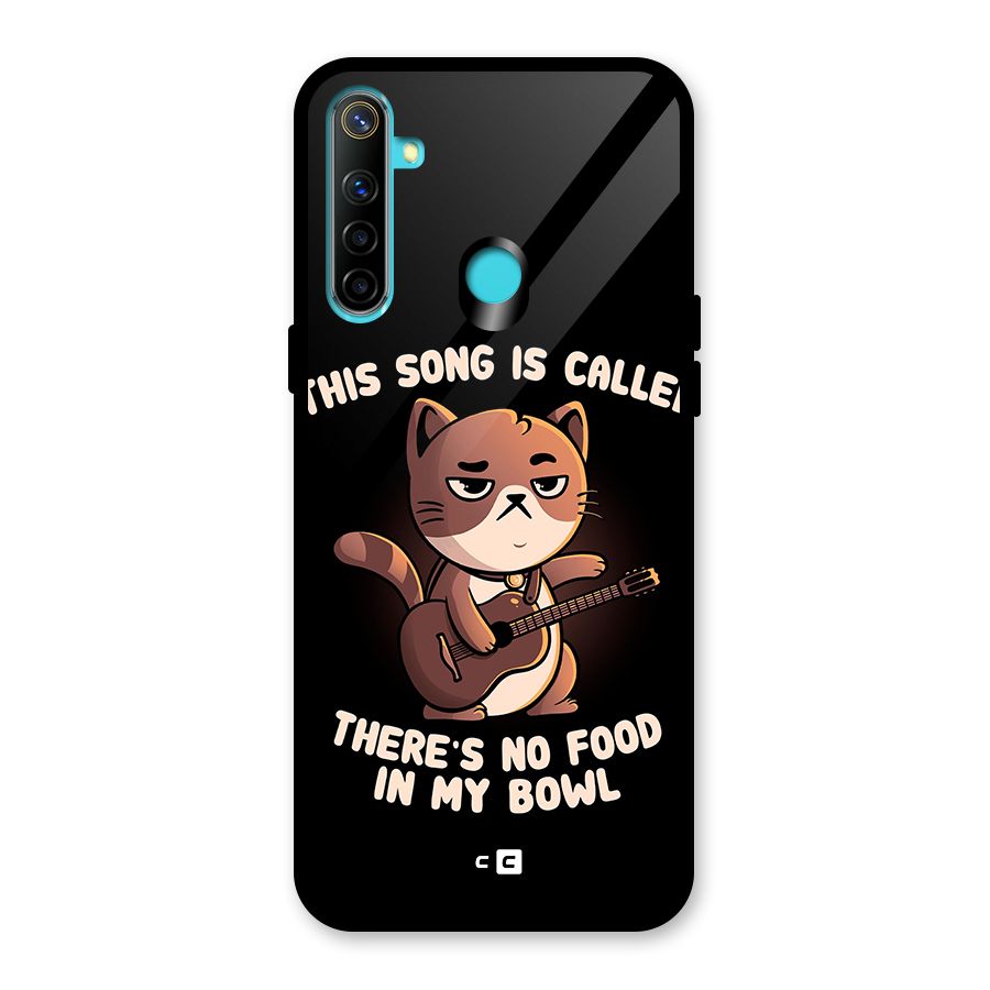 No Food in My Bowl Cat Glass Back Case for Realme 5i