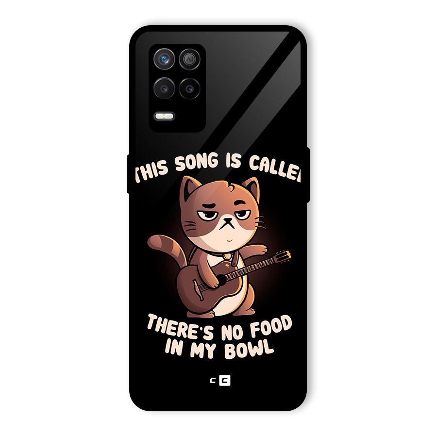 No Food in My Bowl Cat Glass Back Case for Realme 8s 5G