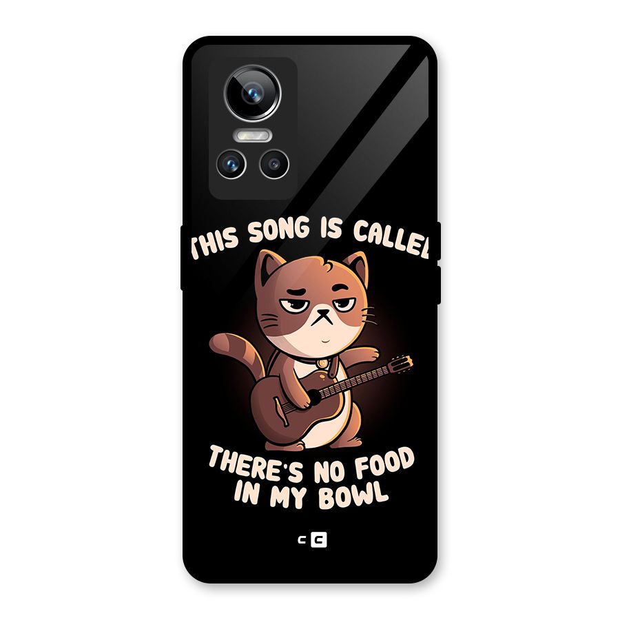 No Food in My Bowl Cat Glass Back Case for Realme GT Neo 3