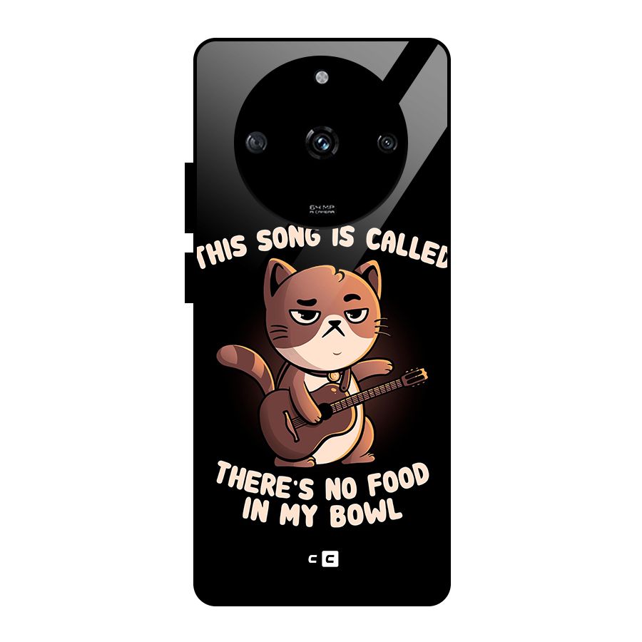 No Food in My Bowl Cat Glass Back Case for Realme Narzo 60 5G