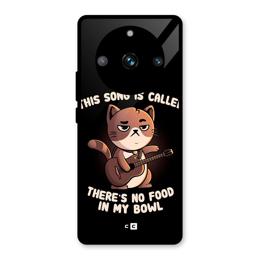 No Food in My Bowl Cat Glass Back Case for Realme Narzo 60 Pro