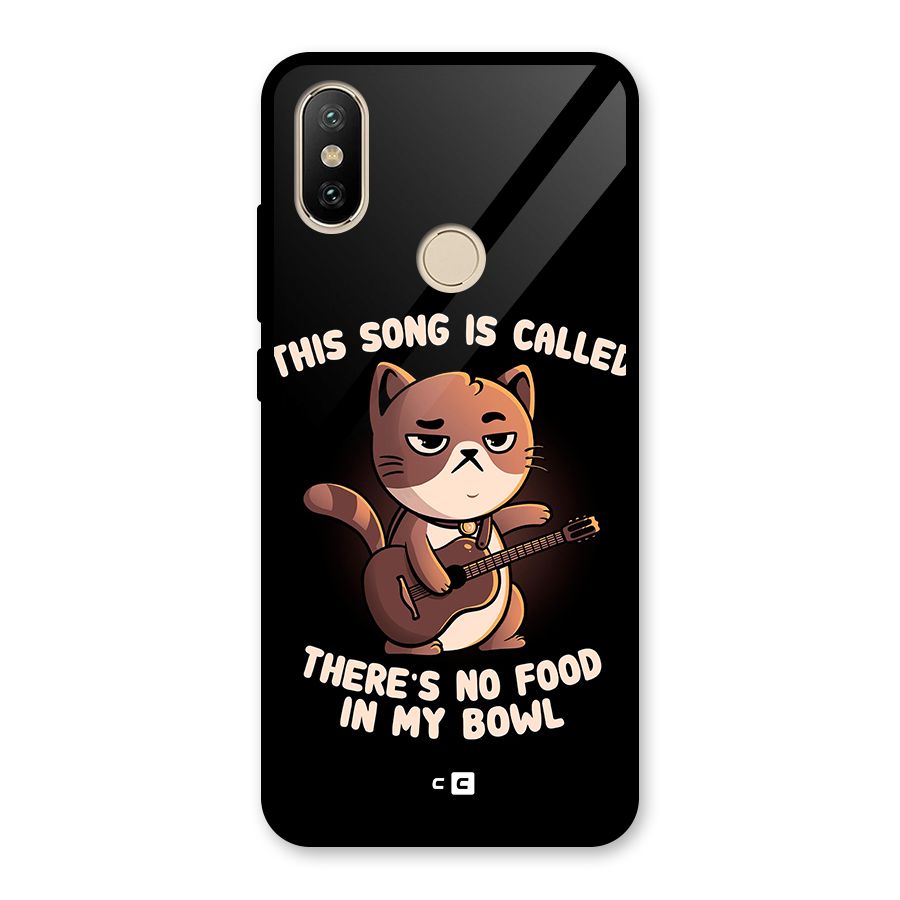 No Food in My Bowl Cat Glass Back Case for Redmi A2