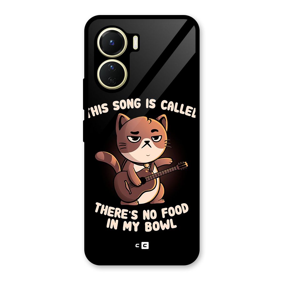 No Food in My Bowl Cat Glass Back Case for Vivo Y56