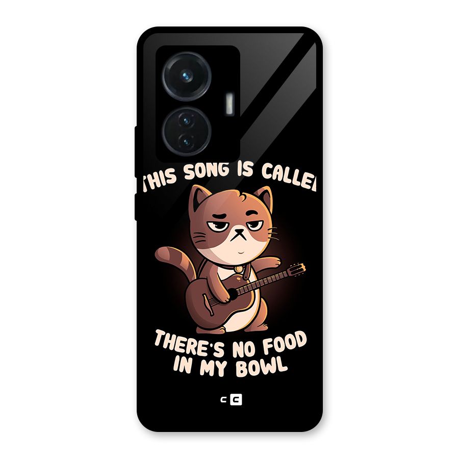 No Food in My Bowl Cat Glass Back Case for iQOO Z6 44W