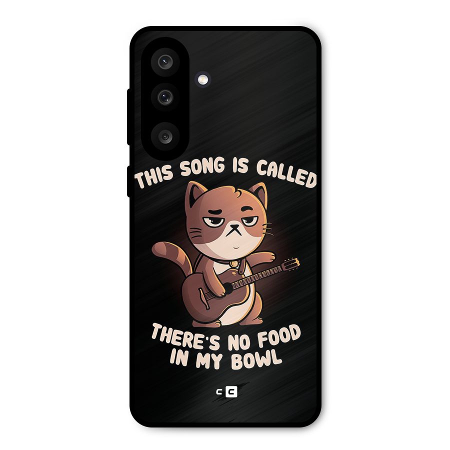 No Food in My Bowl Cat Metal Back Case for Galaxy M56