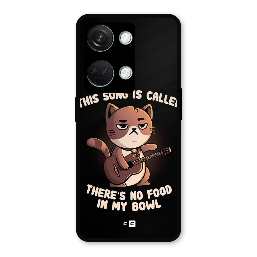 No Food in My Bowl Cat Metal Back Case for OnePlus Nord 3