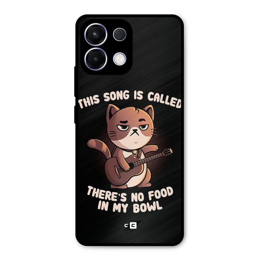 No Food in My Bowl Cat Metal Back Case for Oppo K13