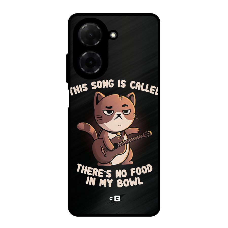 No Food in My Bowl Cat Metal Back Case for Poco C71