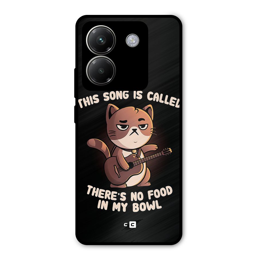 No Food in My Bowl Cat Metal Back Case for Poco M7 Pro 5G