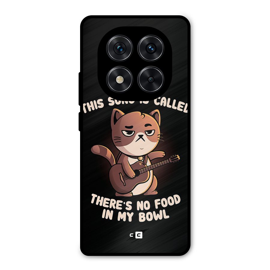 No Food in My Bowl Cat Metal Back Case for Poco X7