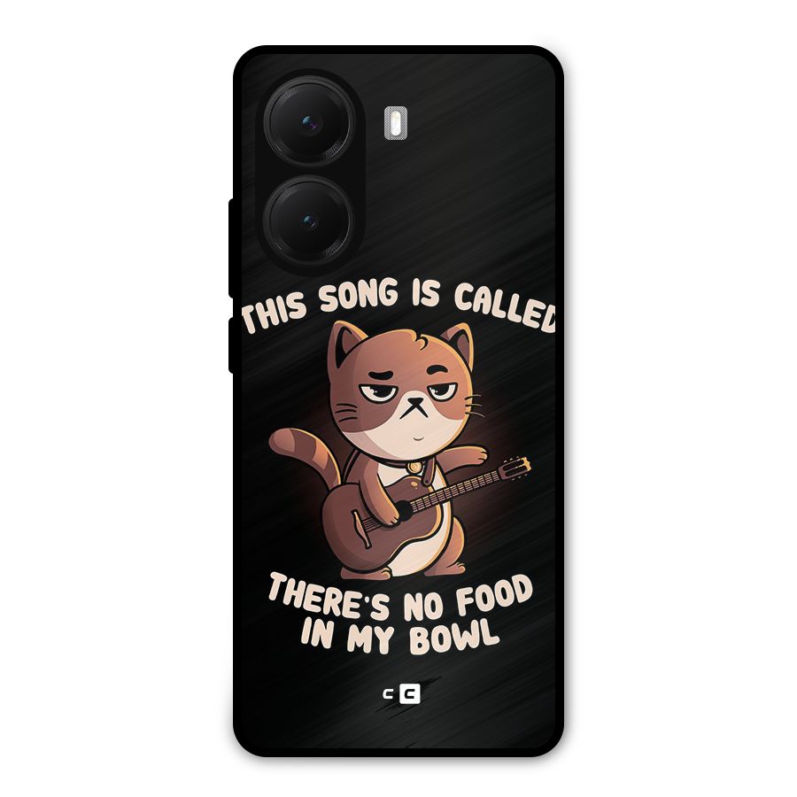 No Food in My Bowl Cat Metal Back Case for Poco X7 Pro