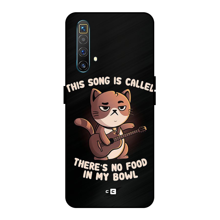 No Food in My Bowl Cat Metal Back Case for Realme X3 SuperZoom