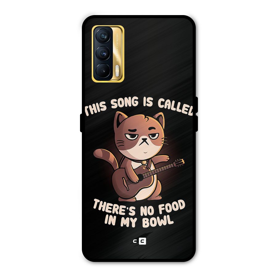No Food in My Bowl Cat Metal Back Case for Realme X7