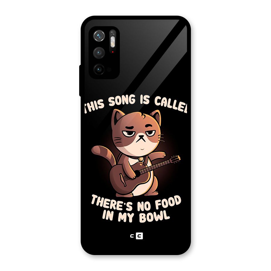 No Food in My Bowl Cat Metal Back Case for Redmi Note 10T 5G